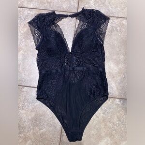 SOPHIE B. Underwire Black Corset Bustier Lingerie Sz M.